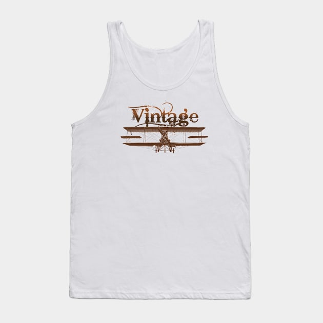 Vintage airplane Tank Top by sibosssr